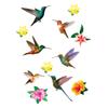 [R1811] - Multicolored 'Hummingbirds' Sticker Sheet - 20x70 Cm