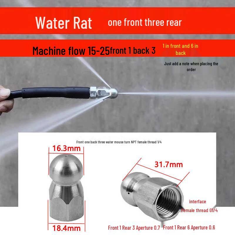 Высоконапорная 360° вращающаяся машина для прочистки труб для автомойки и очистки канализации