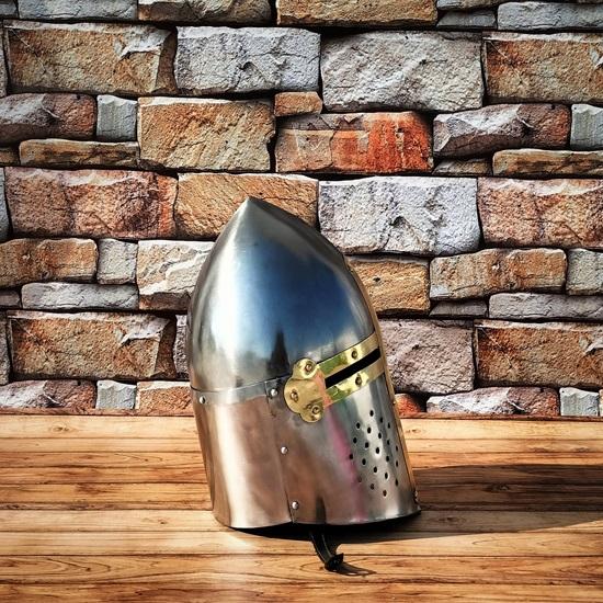 Средневековый стальной шлем «Сахарная голова», рыцарские доспехи, боевой шлем, шлем для РПГ