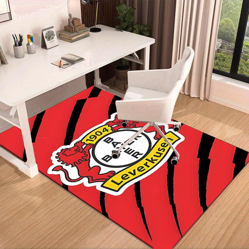 Bayer Football Club Printed Area Rug for Office, Chair Rug, Decorative Carpet Floor Mat, Large Size Fan gifts Christmas gifts