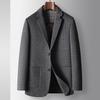 Autumn and Winter Wool Woolen Single West Light Luxury Business Youth Solid Color Double-sided Woolen Suit Jacket