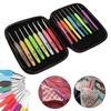 8/16Pcs Colored Crochet Hooks Yarn Aluminum Knitting Needles Set Tool Kit With B