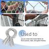 100Pieces Multipurpose 11 Gauge Metal Chain Link Fence Tie Twists Accessory for Sturdy Farm and Garden Daily Casual Use