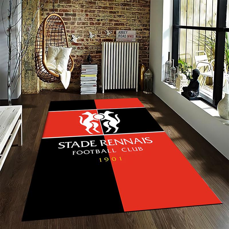 "Stade Rennais Logo Carpet" suitable as a non-slip mat for the living room or bedroom sofa