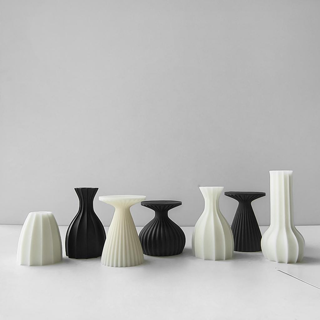 Epoxy Candlestick Silicone Mold Candle Base Mould Geometric Candle Holders Molds DIY Ornaments Home Decorations Mould