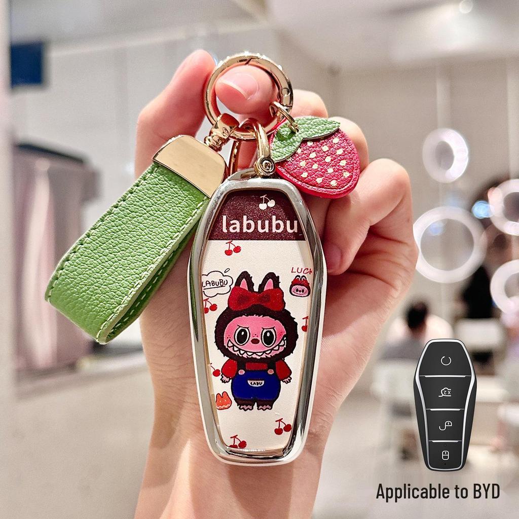 Совместимый чехол для ключей для BYD: Dolphin, Song Plus, Qin DMI, Han EV, Yuan Pro, Tang, Seal, 06, Модели GT