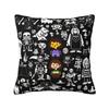 Наволочка для подушки Undertale Мягкая полиэстеровая наволочка для подушки Декор Чехол для декоративной подушки На сиденье 40X40см