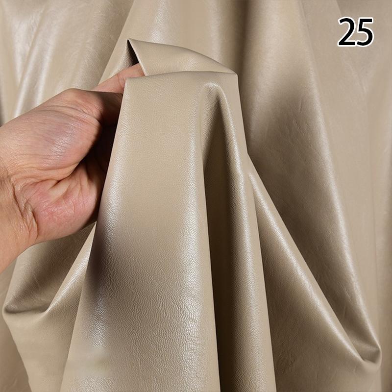 50*140m Matte Faux Leather Fabric Stretch Imitation Sheepskin Soft PU Fabric DIY Sewing Motorcycle Jacket Clothes Material