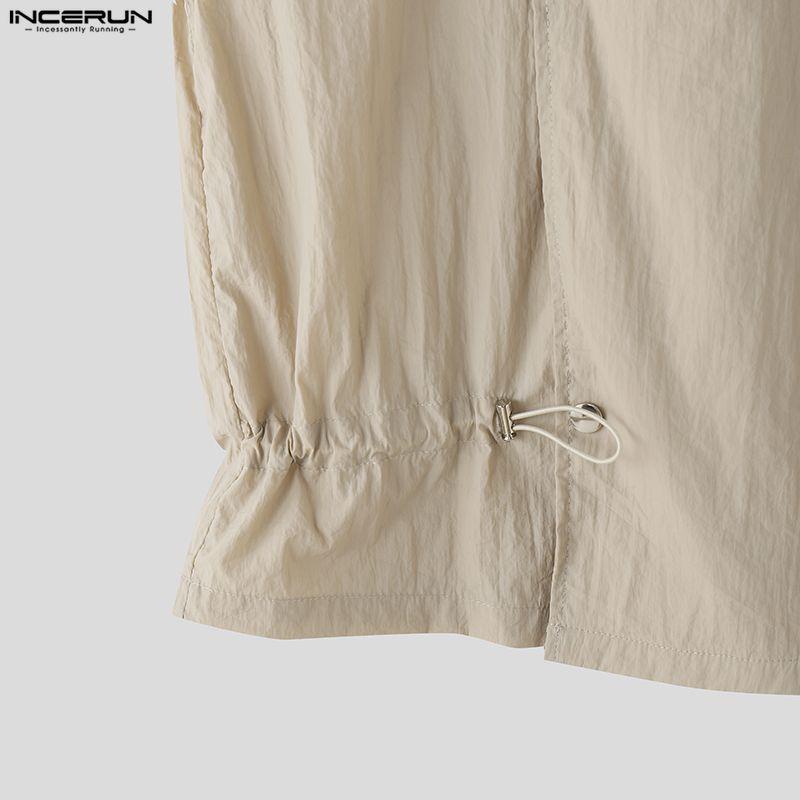 INCERUN Мужские повседневные комплекты из двух предметов: безрукавка и длинные брюки-карго