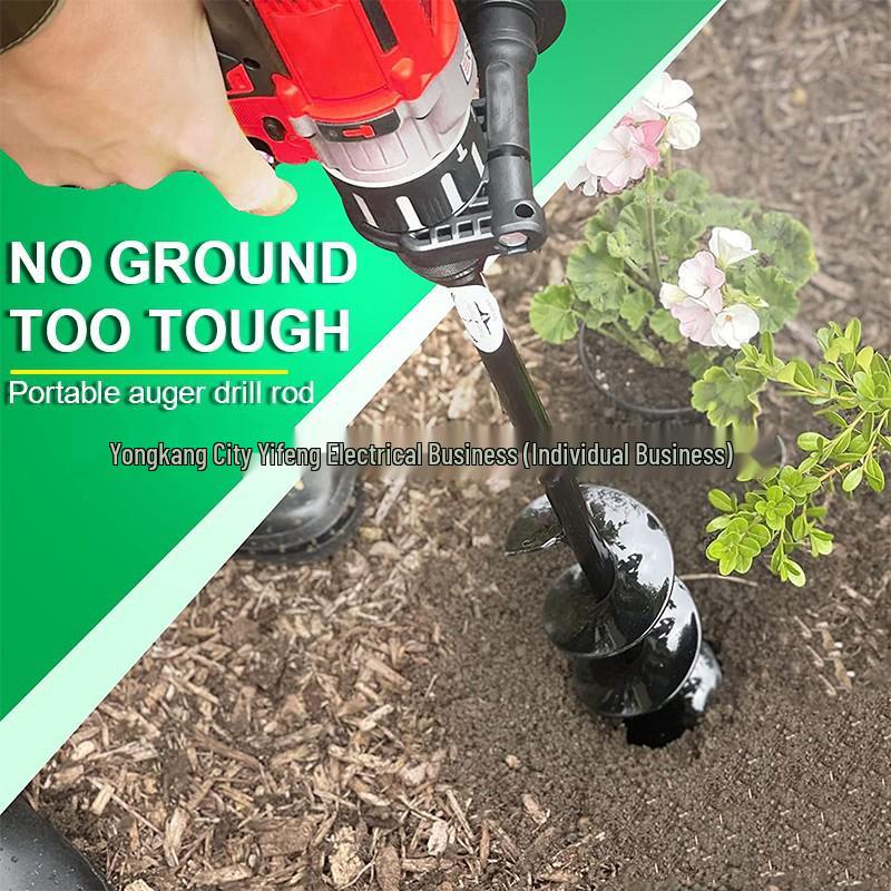 Шнек для земли Спиральное сверло для рыхления садовой почвы