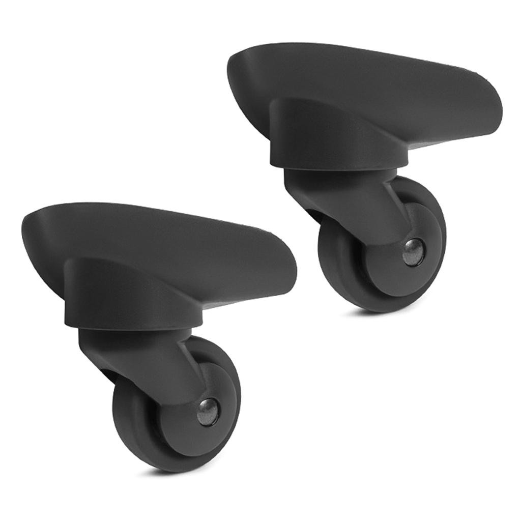 2 шт. сменные роликовые колеса для тележки, сверхпрочные роликовые колеса для багажной коробки, чемодана, поворотные на 360 градусов, бесшумные колеса