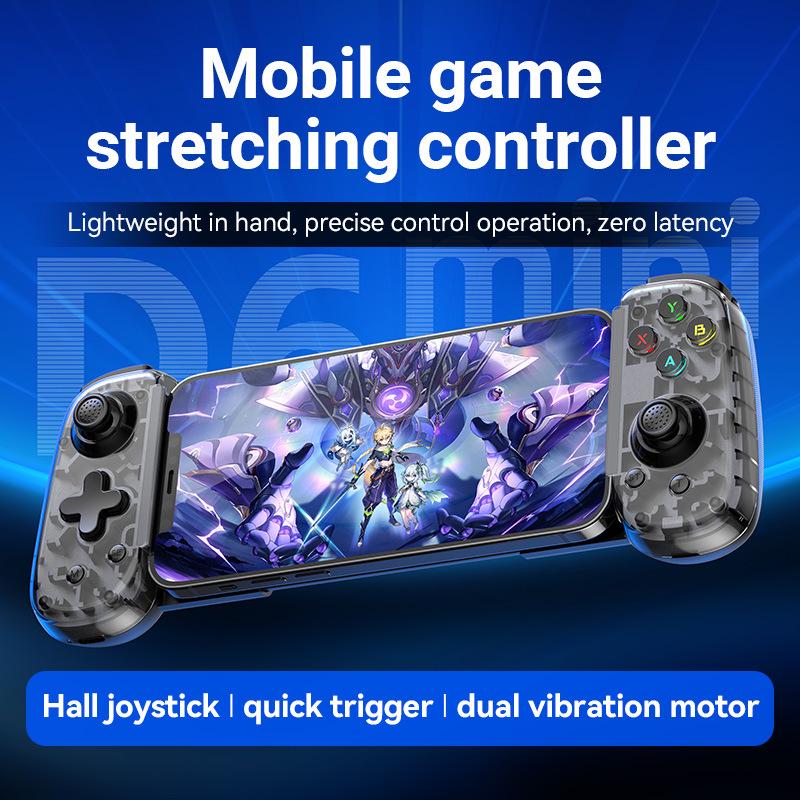 Игровой контроллер D6mini Stretch с беспроводным/проводным двойным режимом для SWITCH, Android, iOS и мобильных телефонов