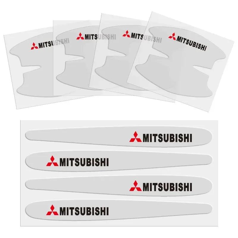 Car Door Handle Protective Door Bowl Anti Scratch Sticker for Mitsubishi Lancer L200 Pajero Sport Xpander Mirage Eclipse Decal