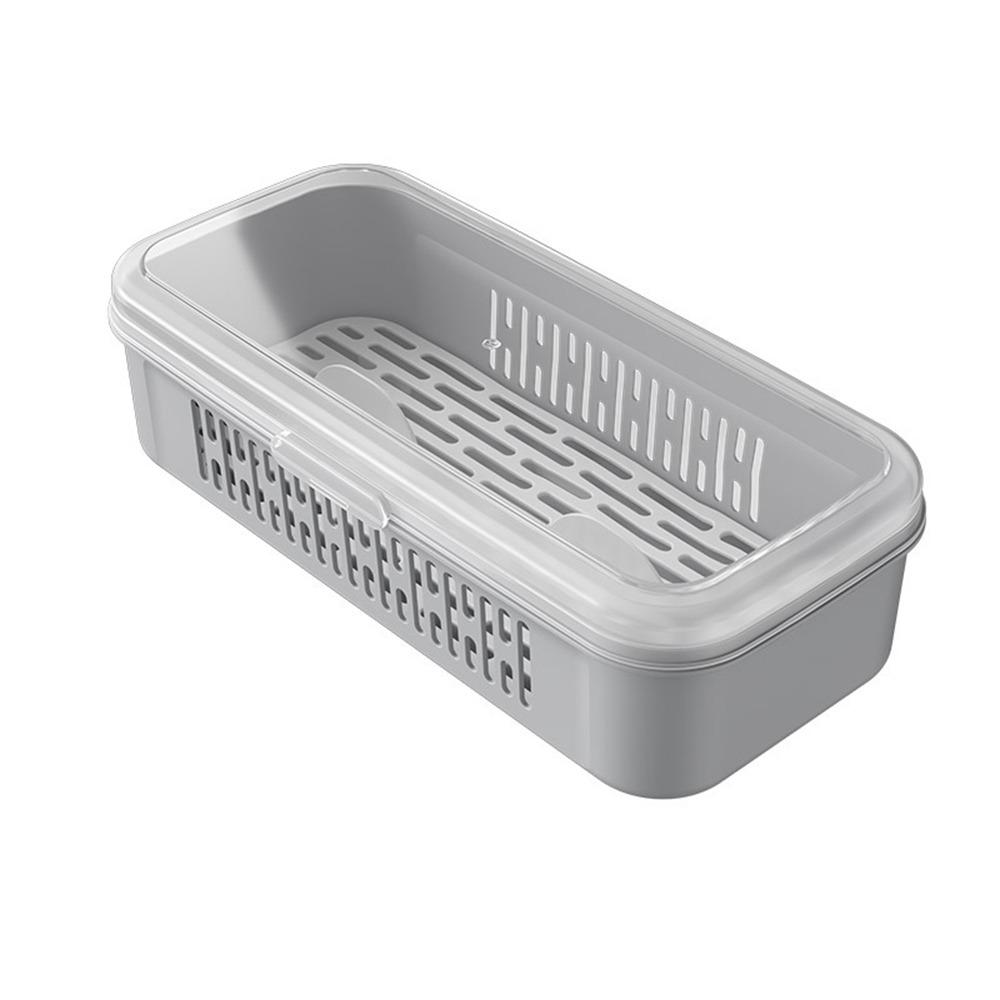 Dustproof Chopstick Drying Box Single Layer with Transparent Lid Chopstick Draining Cage Food Grade Ventilated