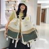 Lightweight Commuter Backpack College Style Large Capacity Schoolbag Women's Contrast Color Backpack