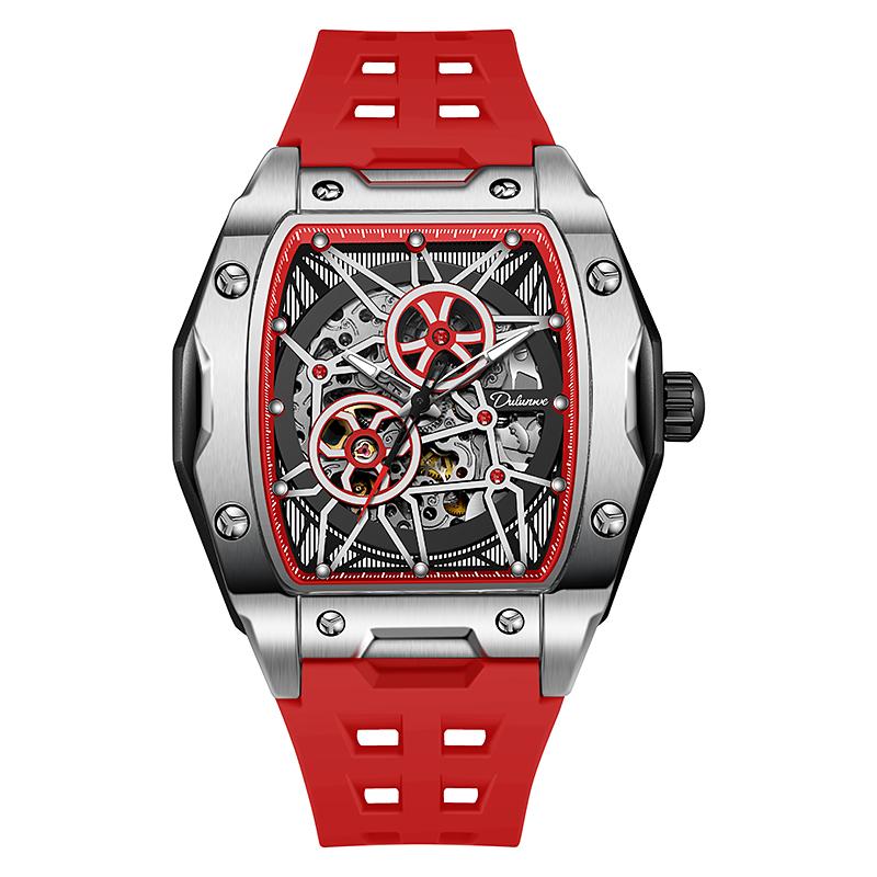 Мужские механические часы-скелетон с автоподзаводом, часы мужские люксовые светящиеся водонепроницаемые, подарок