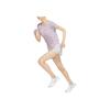 Nike Swoosh Dri-Fit быстросохнущая дышащая модная футболка с коротким рукавом женские топы светло-фиолетового цвета DN4557-576