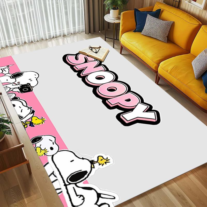 Snoopy Friends Living Room Nonslip Area Rug Soft Carpet For Bedroom Game Playroom Sofa Office Home Decor Doormat Christmas Gift C9291607