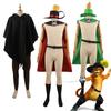 Anime Movie Puss In Boots PUSS Adult Kids Cosplay Cloak Hat Belt Suit Cat PUSS Full Halloween Carnival Party Costumes