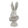 Stone Effect Ruffle Hare Ornament