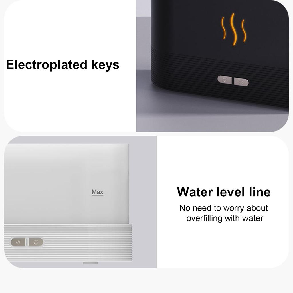 Аромадиффузор, увлажнитель пламени, освежитель воздуха, диффузор эфирного масла, ночник для дома