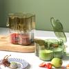 Transparent Seasoning Box Spice Holder Jar Container Travel Kitchen Storage Dry Fresh Safe PP Multi Compartment
