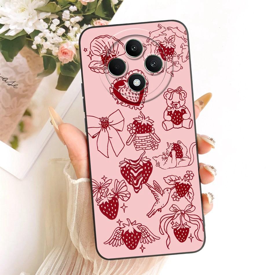 For OPPO Reno12 F 5G Reno 12 Pro 12F 12FS 12 5G Cute Cat Flower Butterfly Cartoon Phone Case Shockproof Soft Silicone Cases