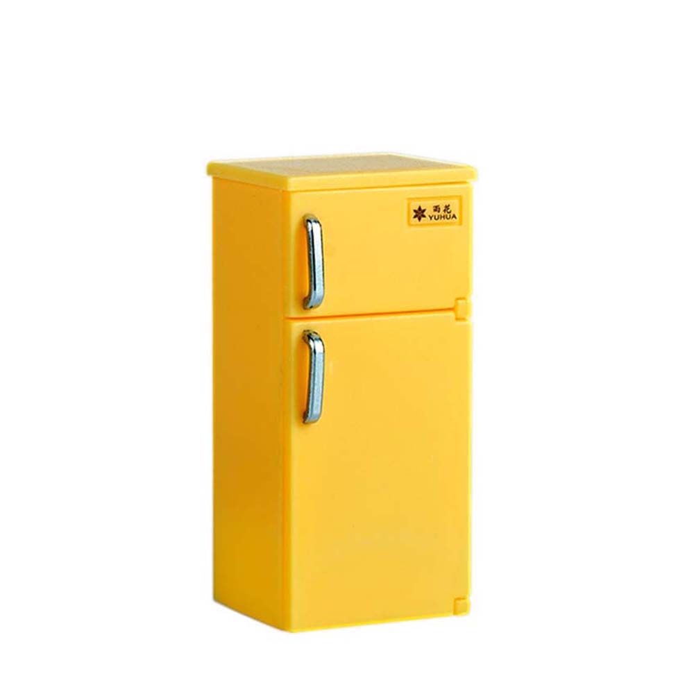 Dollhouse Accessories 1:12 Dollhouse Miniature Doll House Decoration Simulation Refrigerator