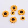 Small Fresh Daisy and Sunflower Resin Hair Accessories for DIY Jewelry - 15/18/25mm