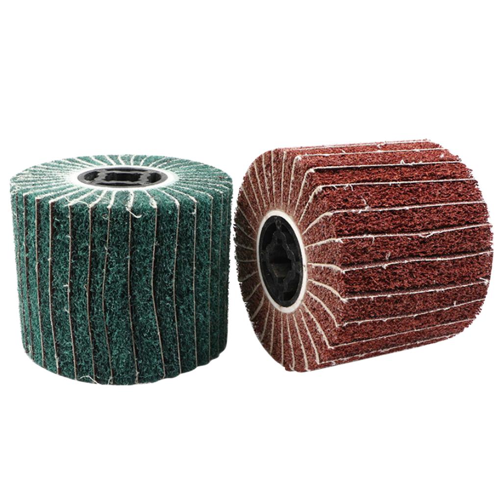 Non-woven Wire Drawing Polishing Burnishing Wheel Stainless Steel Core Wire Polishing Wheel Flap