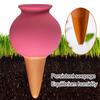 4 Pcs Watering Drippers Terracotta Self-Watering Plant Stakes Long Lasting Clay Watering Spikes Drip Irrigator for Indoor Outdoor Plants