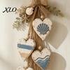 Indoor Wall Hanging Decor Heart Decor, 5 Layered Hearts Ornament, Rustic Farmhouse Coastal Style Wood Charming Shaped Art Sign, Thanksgiving Fall for