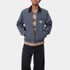 Carhartt WIP Detroit Jacket Zeus Classic Color Block Logo Zip Loose Fit Long Sleeve Detroit Work Jacket Men jackets Blue I032940-1YM-01