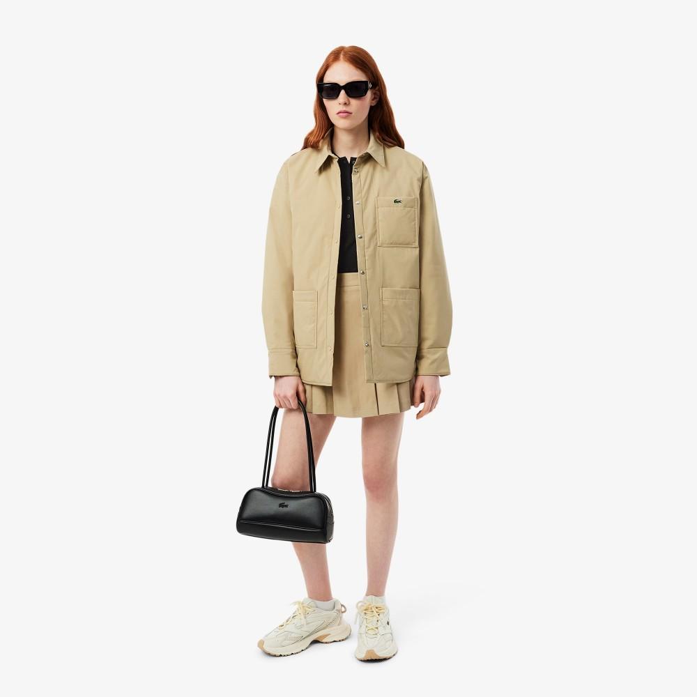 Lacoste Женская облегающая футболка-поло с длинным рукавом PF5464-55N031