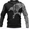Татуировка Орел 3D Цифровая Печать Толстовка с Капюшоном Мужская Толстовка Длинные Рукава