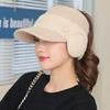 New Women Winter Hat Streetwear Faux Fur Warm Ponytail Cap Fashion Decorate Beanie Hat For Female Casual Earflap Knitted Hat