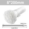 100PCS/bag Wandu Self-locking Plastic Nylon Tie White Zip Wraps Strap Nylon Cable Tie Set Fastening Ring Loop Wire Wrap