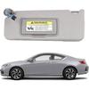 Dasbecan Gray Left Driver Side Sun Visor With Light Compatible With Honda Accord 2008-2017 Replaces# 83280-TA5-A51ZA 83280-TA5-A71ZA