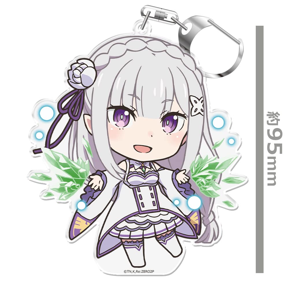Ключница «Начало жизни в другом мире» Эмилия ReZero - Punikore! (с подставкой) версия 2