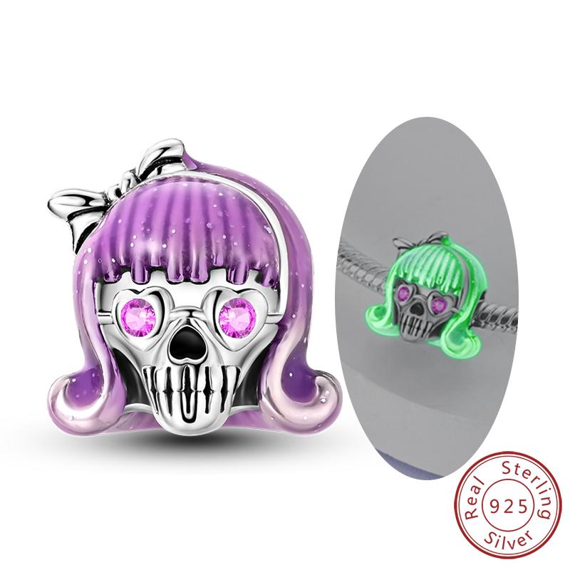 Хэллоуин Шарм Подвеска Медь Тыква Ведьма Кукла Скелет Мумия Конфета Шарм Подходит Оригинальный Браслет DIY Ювелирные Изделия
