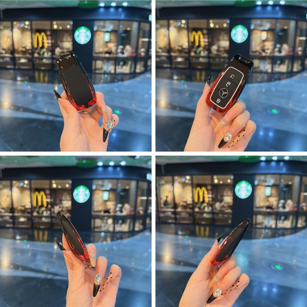 FA9For Mercedes Benz A C E S G Class GLC GLS W177 W205 W213 W222 X167 AMG Remote Car Key Case Cover Fob
