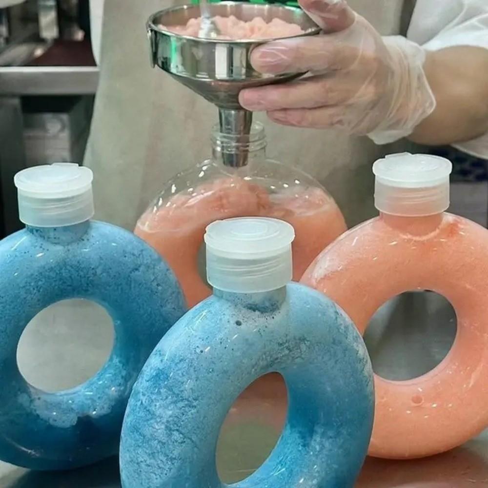 350ML Donut Kids Water Bottle Transparent Leak-Proof Drinking Bottle Travel Anti Fall Sports Water Bottle