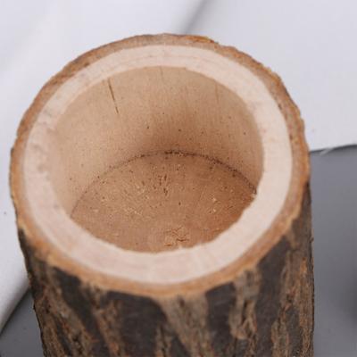 6 шт. Деревянный держатель в деревенском стиле под пенек для свадебной вечеринки, домашнего декора, подставка для суккулентов, подсвечник, поделка