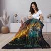 3D одеяло с леопардовым принтом, подходит для гостиной, спальни, офиса и домашнего декора - универсальный декор для праздников и дней рождения