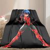 [1pc Ladybug Blanket] All-Season Blanket - Cozy Blanket for Sofa Couch Home Decoration, Digital Printed Nap Blanket
