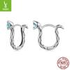 Natal Year Snake Ear Buckle Unisex, Delicate Personality S925 Sterling Silver Earrings Earrings