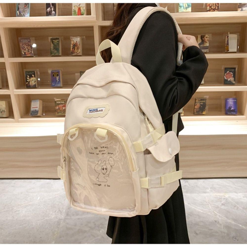 Nylon Transparent Handbags PVC Satchels Bag New Design Shoulder Bag  Teenage Girls