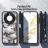 (Comes with wrist strap)IBMRS for Honor X60 Case (Military Drop Protection)Shockproof Matte Translucent Phone Case, Camo Black