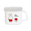 GoodPlus+ Emile Miffy Enamel Square Stockpot, 1.5L, Acid and Alkaline Resistant, Odor-Resistant, Dick Bruna Design, with Seal Lid for Convenient Stora