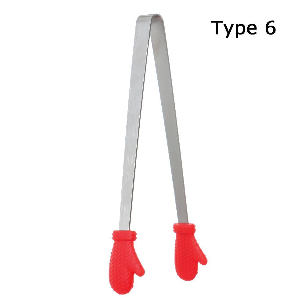 Kitchen Accessories Bread BBQ Mini Silicone Snack Food Tong Creative